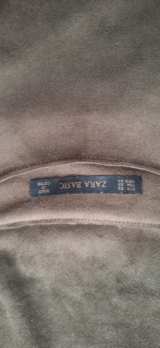 Vestido Zara marrón con encaje