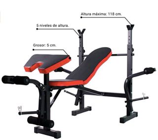 Banco de gimnasio multifuncional