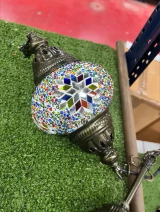 Lampade turche a soffitto, 3 sfere in arte