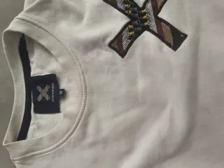 Sudadera blanca Blue Banana con  logo