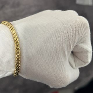 Pulsera Franco Oro Laminado Hombre