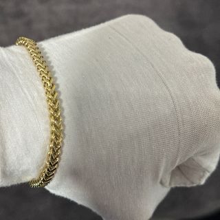 Pulsera Franco Oro Laminado Hombre