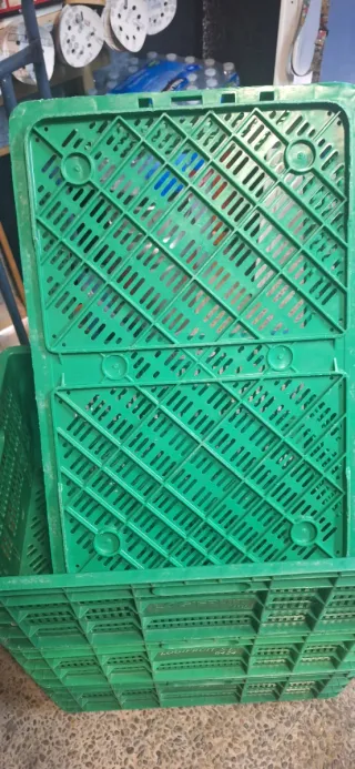 4 cajas Plástico 6424 Logística Reutilizables