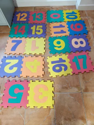 Puzzle números goma EVA