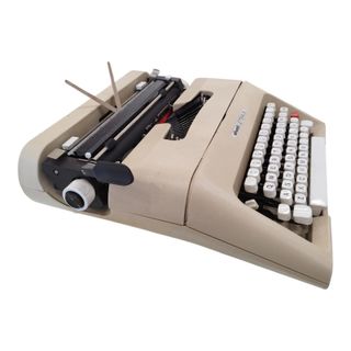MAQUINA DE ESCRIBIR OLIVETTI LETTERA 35 COLOR CREMA