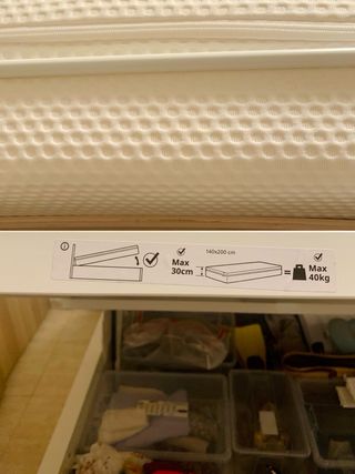 Cama canapé abatible IKEA MALM 140x200