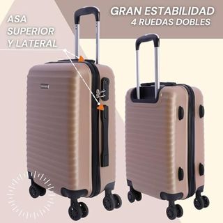 DON ALGODON - Maleta Cabina 55x40x20 - Maletas de Viaje Cabina Resistente Ryannair - Trolley Equipaje para Avion Resistente con 4 Ruedas de 360º y Candado Numérico, Iris