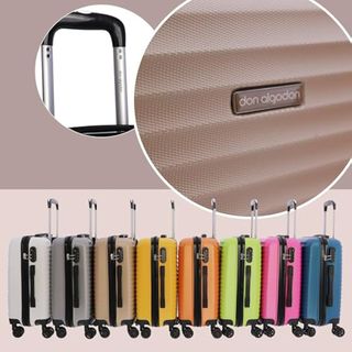 DON ALGODON - Maleta Cabina 55x40x20 - Maletas de Viaje Cabina Resistente Ryannair - Trolley Equipaje para Avion Resistente con 4 Ruedas de 360º y Candado Numérico, Iris