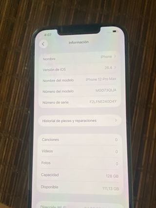 iPhone 12 Pro Max 128GB Grigio Siderale