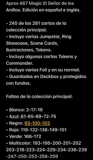 Magic El Señor de los Anillos y Final Fantasy