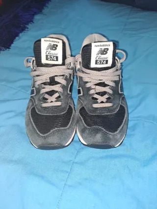 Zapatillas New Balance 574 Clásicas Gris/Negro