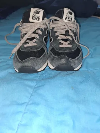 Zapatillas New Balance 574 Clásicas Gris/Negro