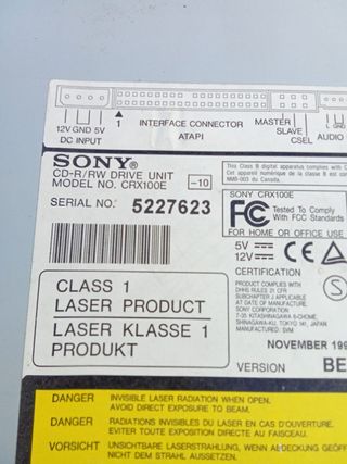 Informática vintage. Lector de Diskettes de 3,5"