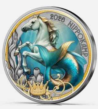Austria 3 Euros 2026 Hippocampus Moneda