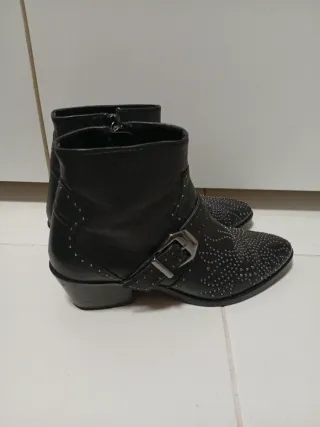 Botines Zara Tachuelas Hebilla Talla 35