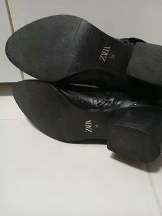 Botines Zara Tachuelas Hebilla Talla 35