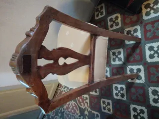 Antigua Silla Descalzador Madera