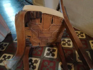 Antigua Silla Descalzador Madera