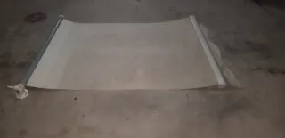 Toldo beige de tela