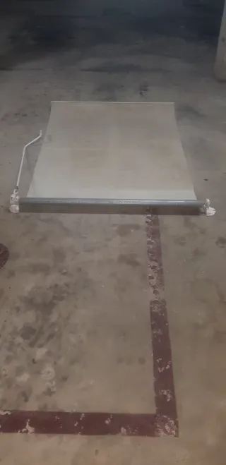 Toldo beige de tela