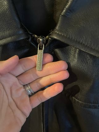 Giacca in vera pelle Chevignon nera