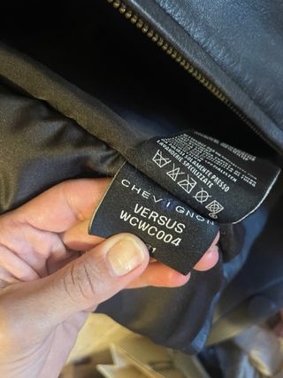 Giacca in vera pelle Chevignon nera