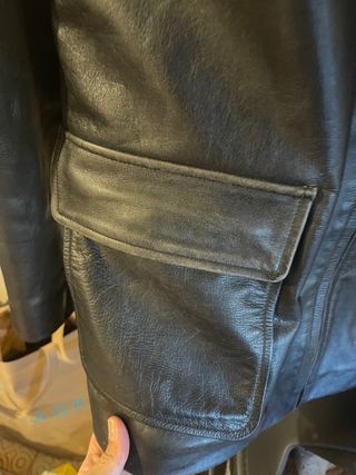 Giacca in vera pelle Chevignon nera