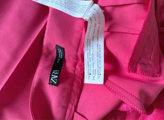 Pantalón Zara Rosa Talle Alto
