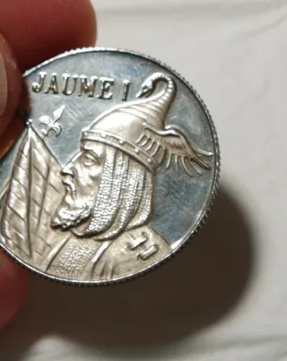 Medalla Plata Conmemorativa Jaume I moneda proof