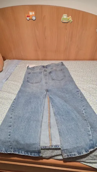 Falda vaquera midi Mango Talla S