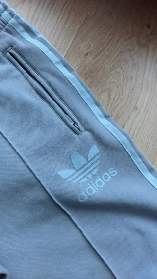 Pantalón Adidas VINTAGE años 90 - GRIS Y CELESTE