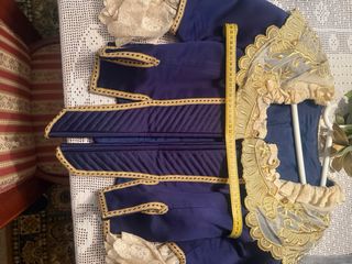 Corpiño Fallera Azul con Manteleta a juego