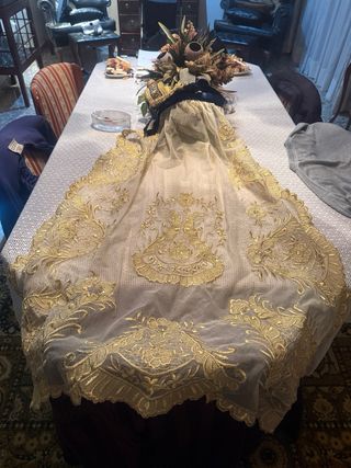 Corpiño Fallera Azul con Manteleta a juego