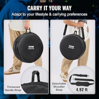 VEVOR Juego de Bolsas de Tambor de 5 Piezas Tela Oxford 1680D, 35,56 x 13,97 cm, Bolsas y Estuches Acolchados para Tambor con Correa de Hombro Desmontable, Asas de Transporte, Diseño Plegable, NUEVO