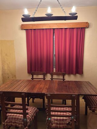 Mesa Comedor Madera maciza + 6 Sillas