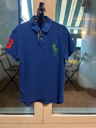 Polo Ralph Lauren Talla M Custom Fit Azul REAL
