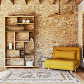 Sofá Cama Amarillo Maisons du Monde