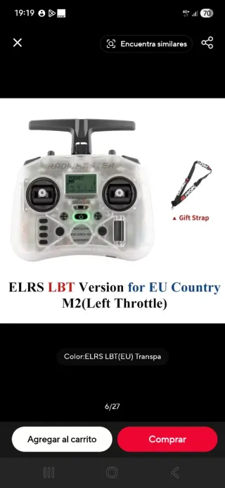 RadioMaster Pocket ELRS (Transparente)