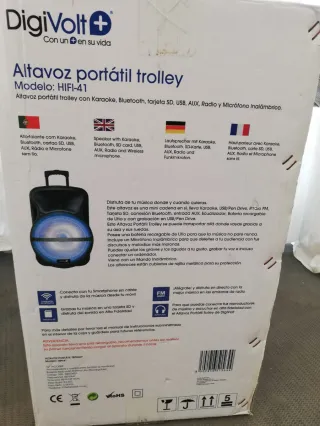 Altavoz Portátil Trolley DigiVolt Negro