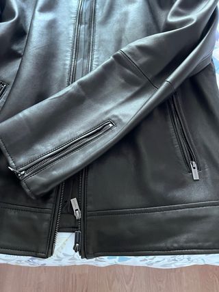 Cazadora Piel Biker Scalpers Marrón