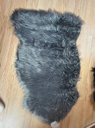 Tappeto Shaggy Grigio Scuro