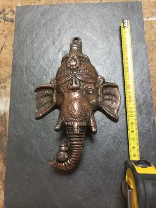 Figura pared Ganesha metal