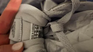 Sapatilhas Adidas run 50s cinza e branco tam 38