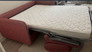 Sofá-cama 2 plazas rojo