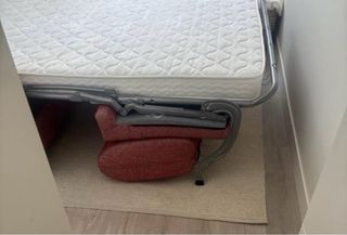 Sofá-cama 2 plazas rojo