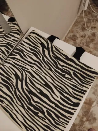 Bolso con estampado de cebra