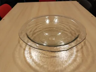 Recipiente ovalado de cristal