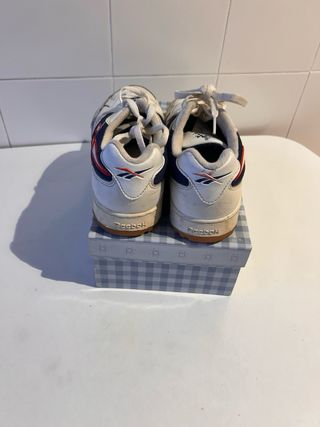 Zapatillas Reebok Futbol Sala Blancas y Azules