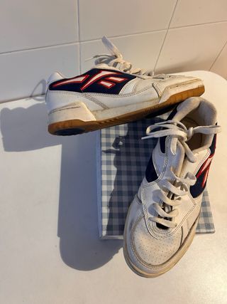 Zapatillas Reebok Futbol Sala Blancas y Azules