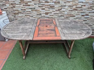 Mesa de teka para exterior